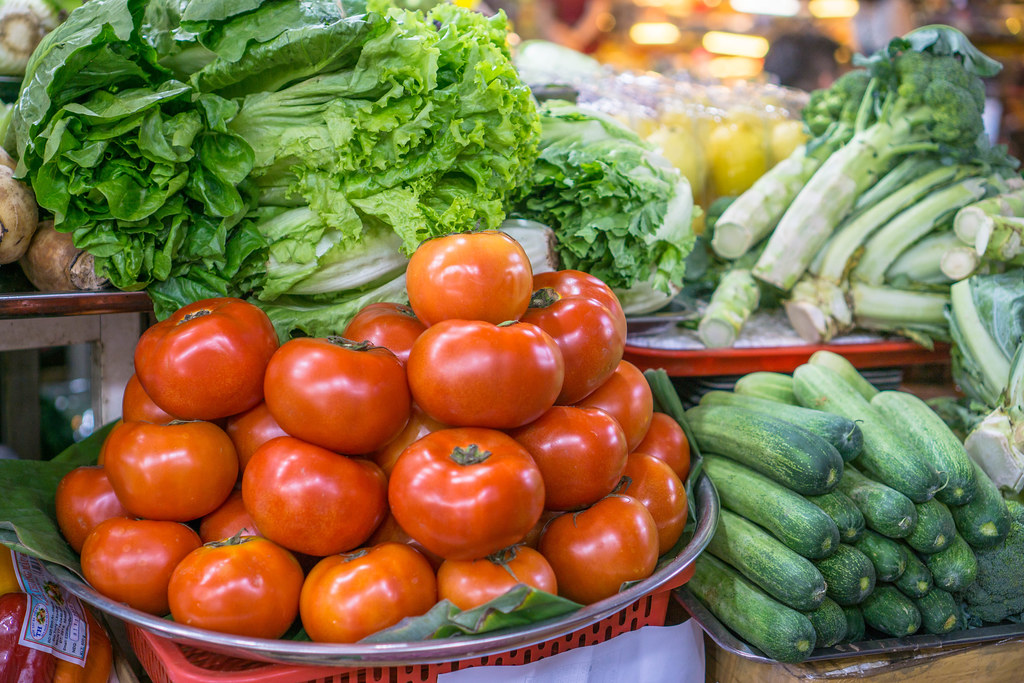 sayuran segar di pasar